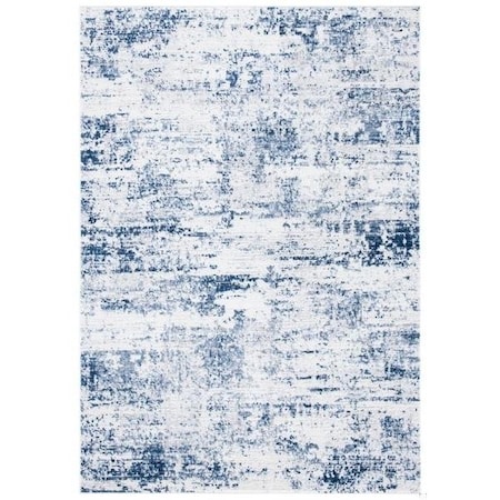Safavieh 9 x 9 ft. Amelia 700 Round Area Rug, Ivory & Navy ALA700B-9R